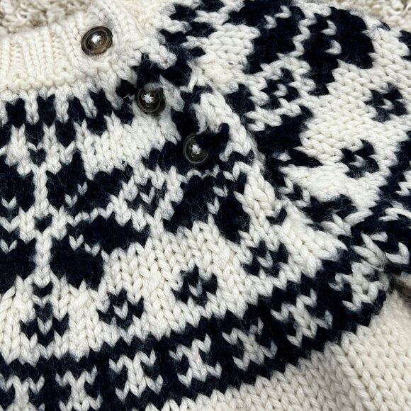 Petit Bateau Nordic Pattern Baby Sweater 6m/67cm - Picture 4 of 5